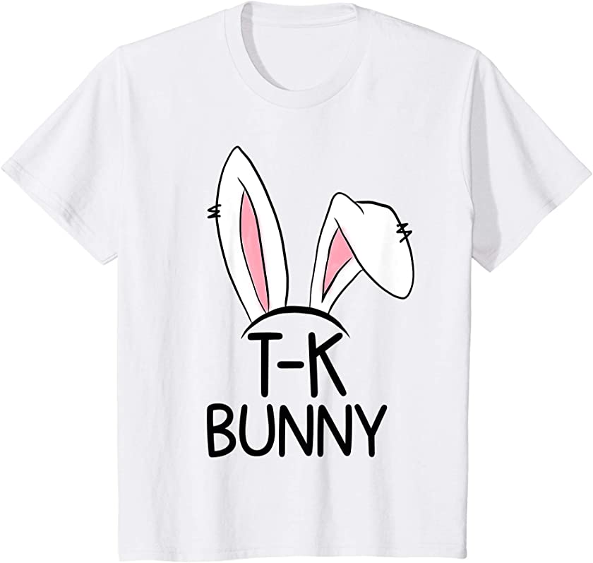 Kids T-K Bunny Funny Easter Bunny Graphic for TK Student Boy Girl T-Shirt