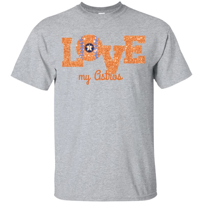 Glitter Love For Houston Astros Fans Cotton T-Shirt