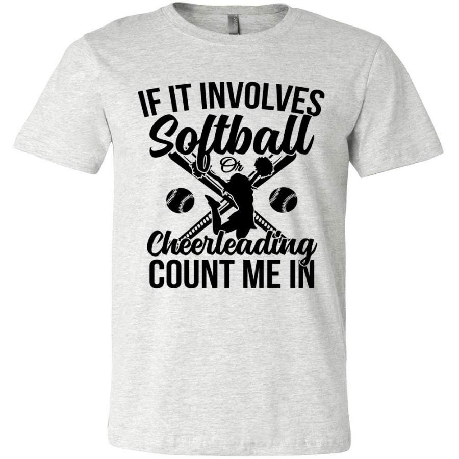 Softball Or Cheerleading Count Me In Softball Shirts