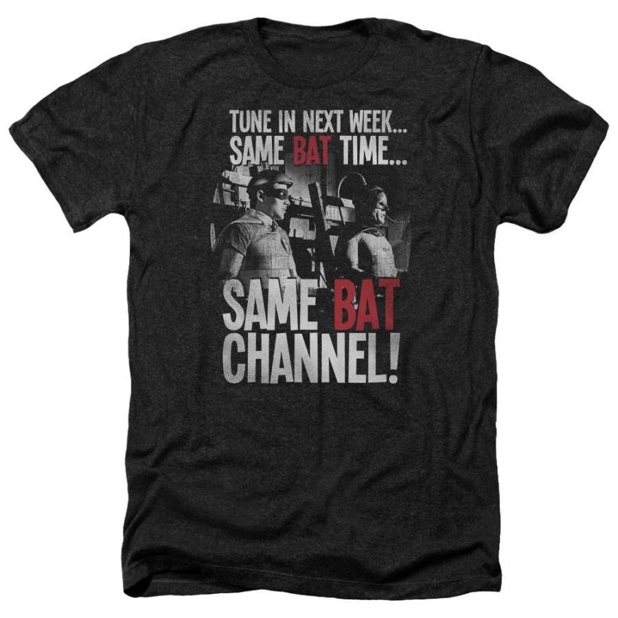 Batman – Classic TV Series Bat Channel Men’s Heather T-Shirt