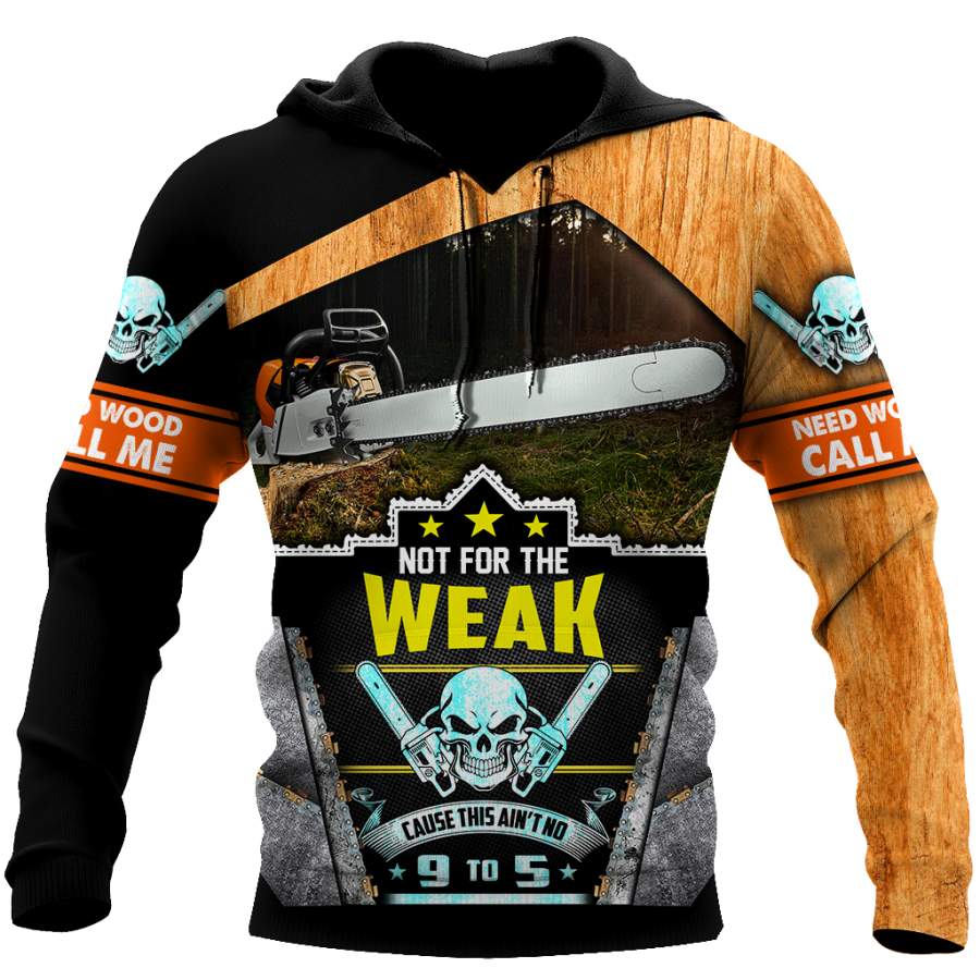 All Over Printed Chainsaw Need Wood Call Me Hoodie MEI09142006-MEI