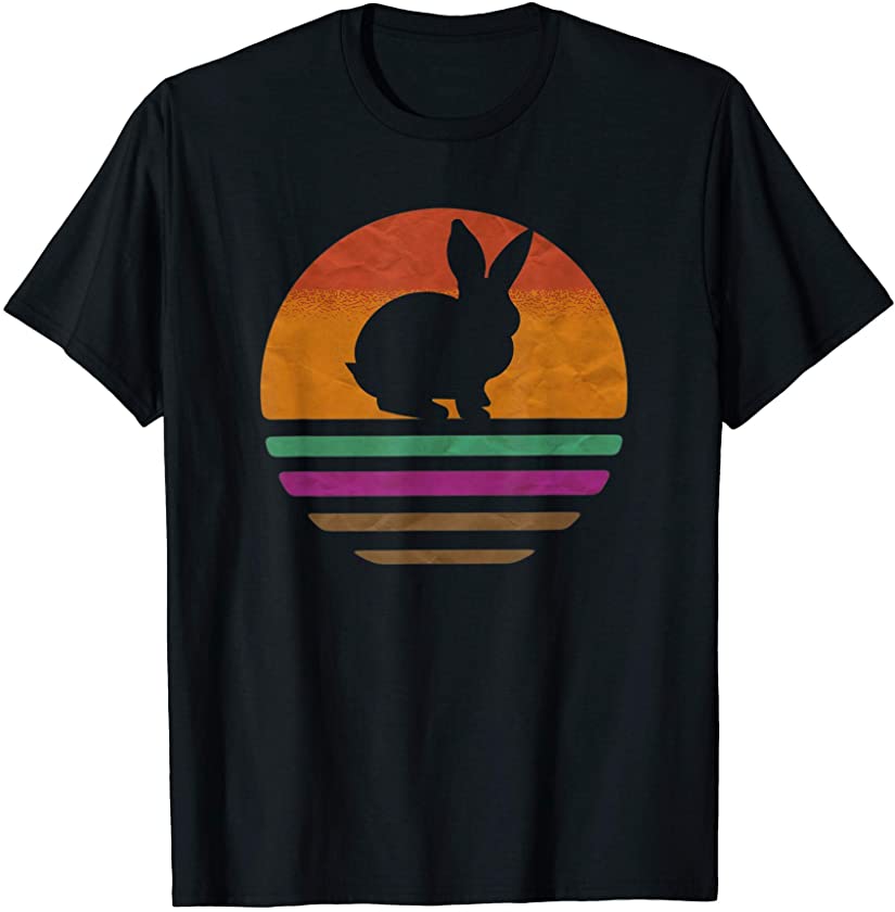 Bunny Retro Vintage Style 60s 70s 80s Men Women Rabbit T-Shirt