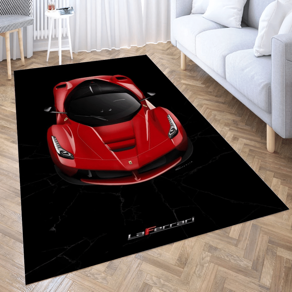 Ferrari Laferrari 3D Printing Room Bedroom Anti-Slip Plush Floor Mats Home Fashion Carpet Rugs New Dropshipping