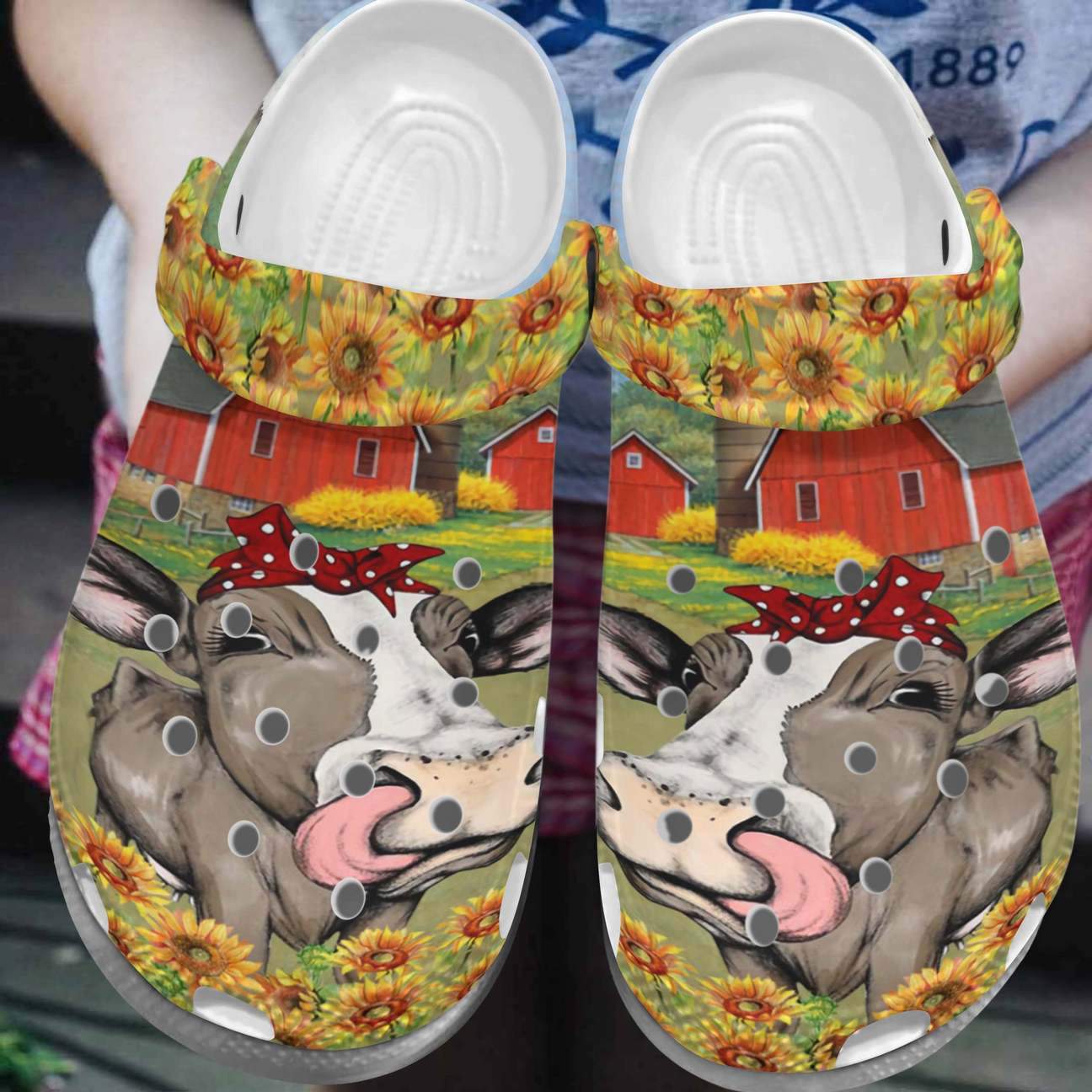 Cow Personalized Clog, Custom Name, Text, Color, Number Fashion Style For Women, Men, Kid, Print 3D Mooo