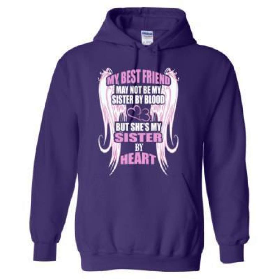 My Best Friend May Not Be My Sister By Blood Hooded Sweatshirt T-Shirt