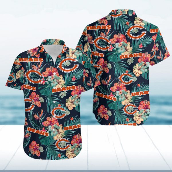 Hawaiian Shirt Island Chicago Bears Summer Button Up Ha70815