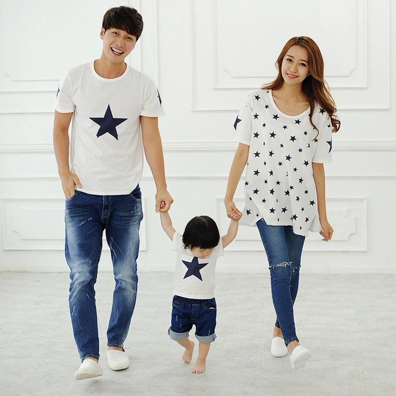 2018 Matching Family Clothes Children Short Sleeved T-Shirt Summer New Family And Couples Tide T-Shirts Dropshipping