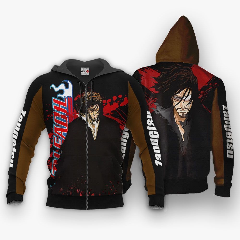 Zangetsu Hoodie Shirts Bleach Anime Jacket