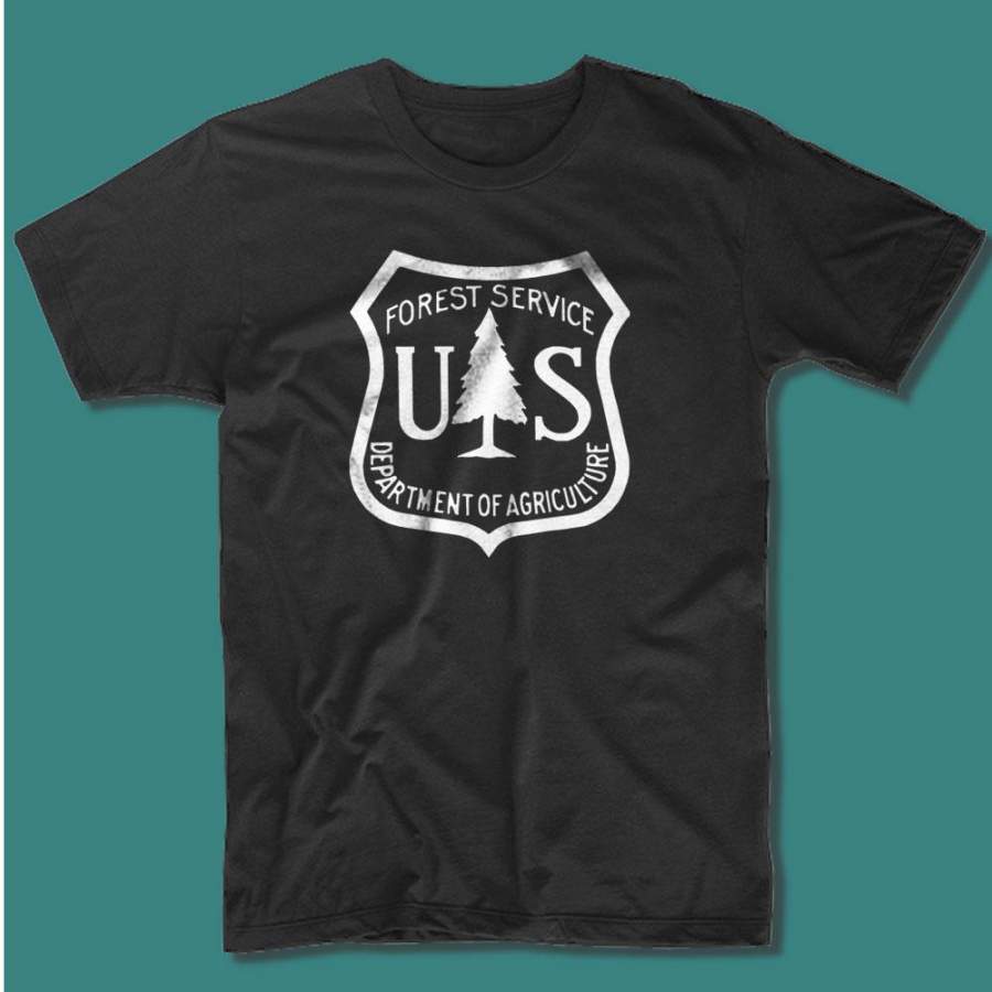 United States Forest Service Logo Us Department Of Agriculture Us Government Vintage Men’S T Shirt