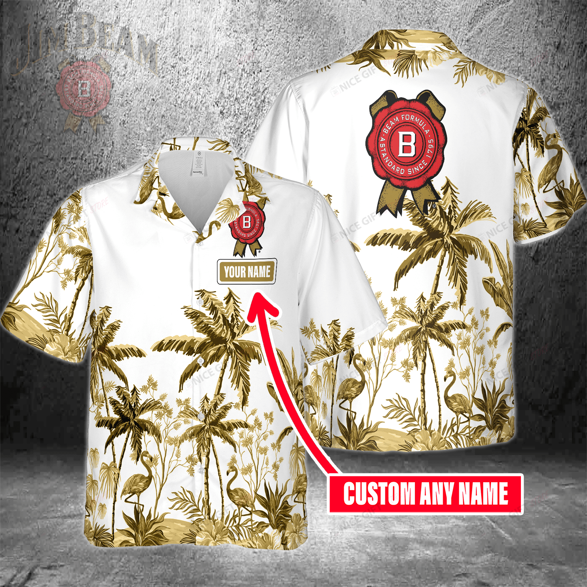 Jim Beam Custom Name Hawaiian Shirt 3Hs-R1L7