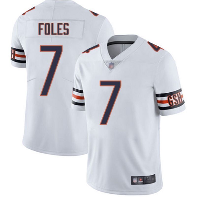 Chicago Bears Nick Foles #7 NFL 2020 White Jersey Jersey