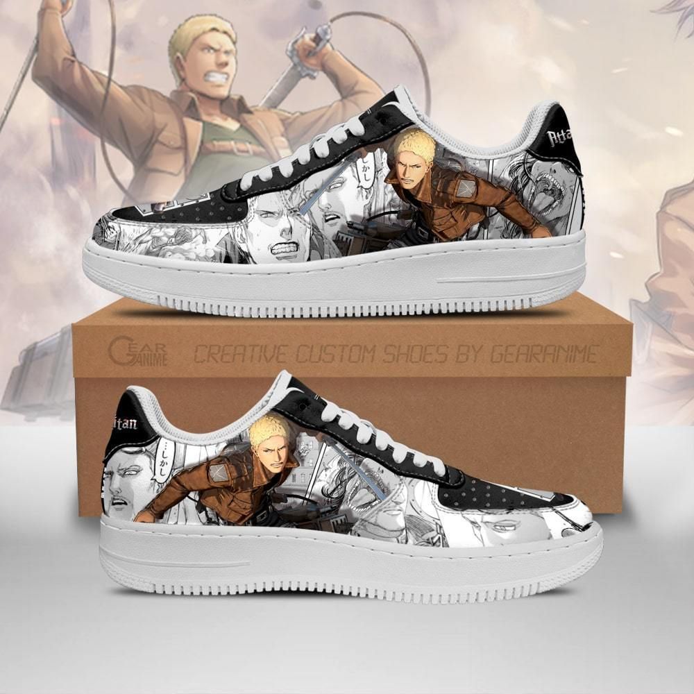 Aot Reiner Sneakers Attack On Titan Anime Manga Shoes Unisex Men Women