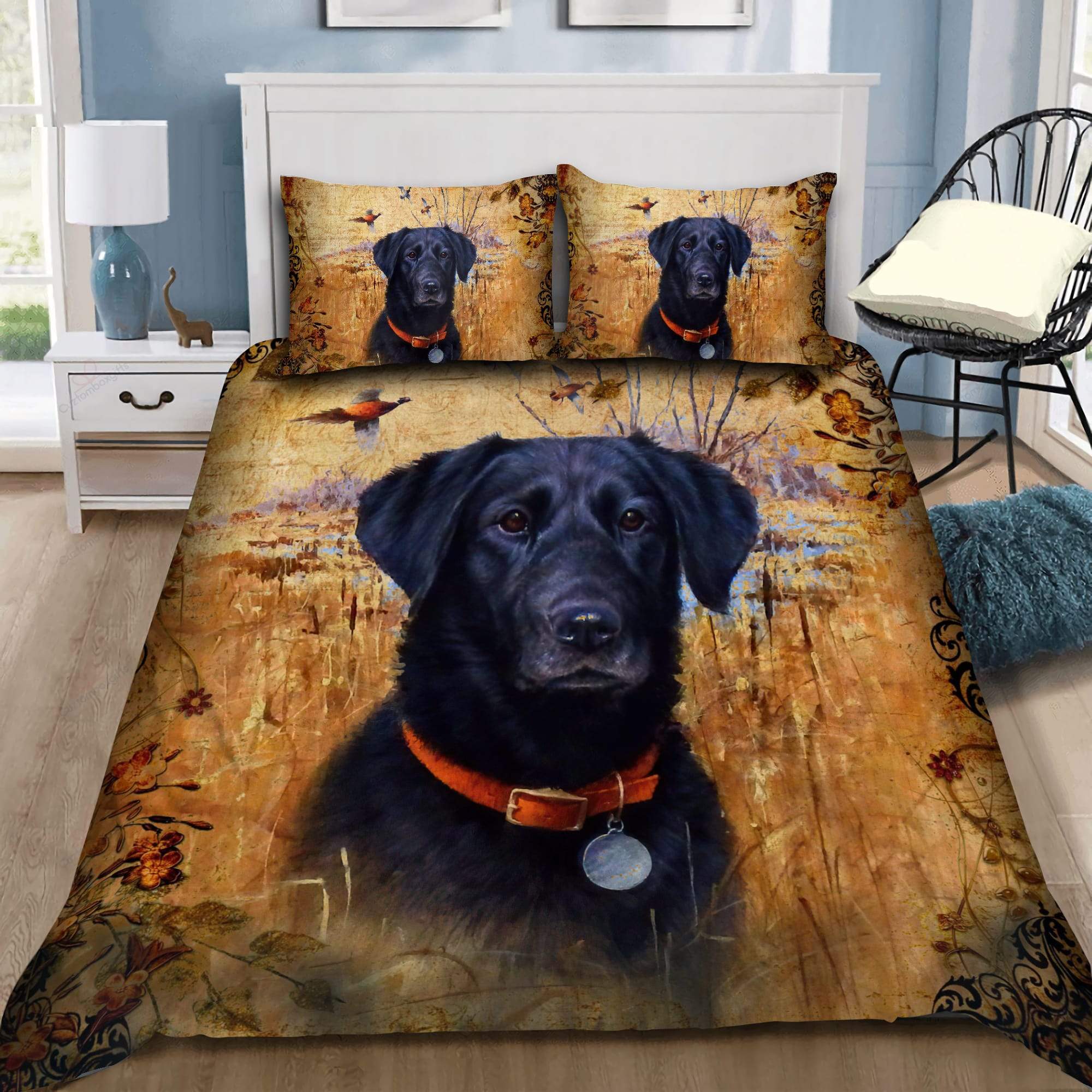 Tmarc Tee Black Labrador Bedding Set Am072082-Lam