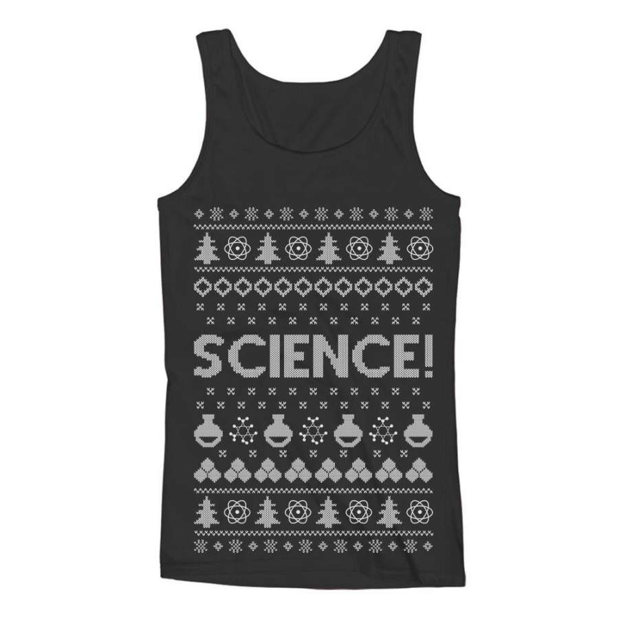 Science Ugly Christmas sweater Women Tank Top