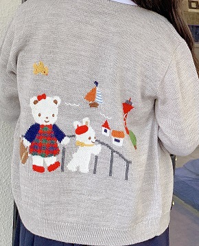 22 New style children’s bear and rabbit knitting cardigan alx