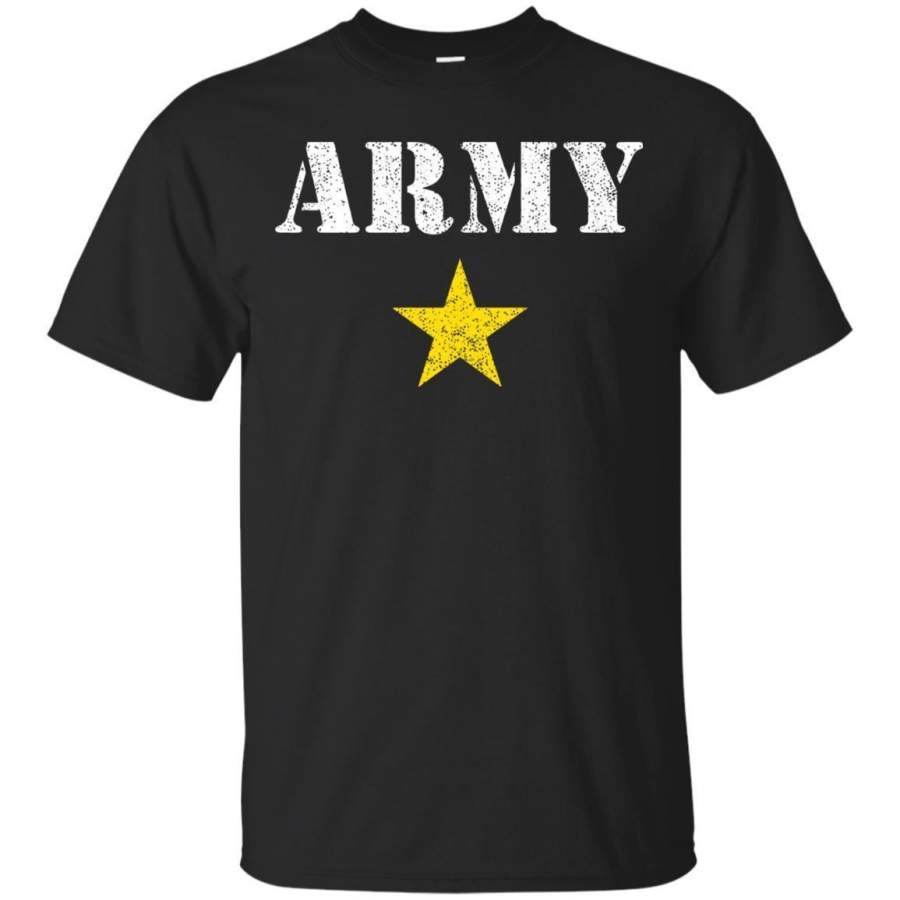 Army Stencil Star, Vintage Workout PT Men/Women T-shirt