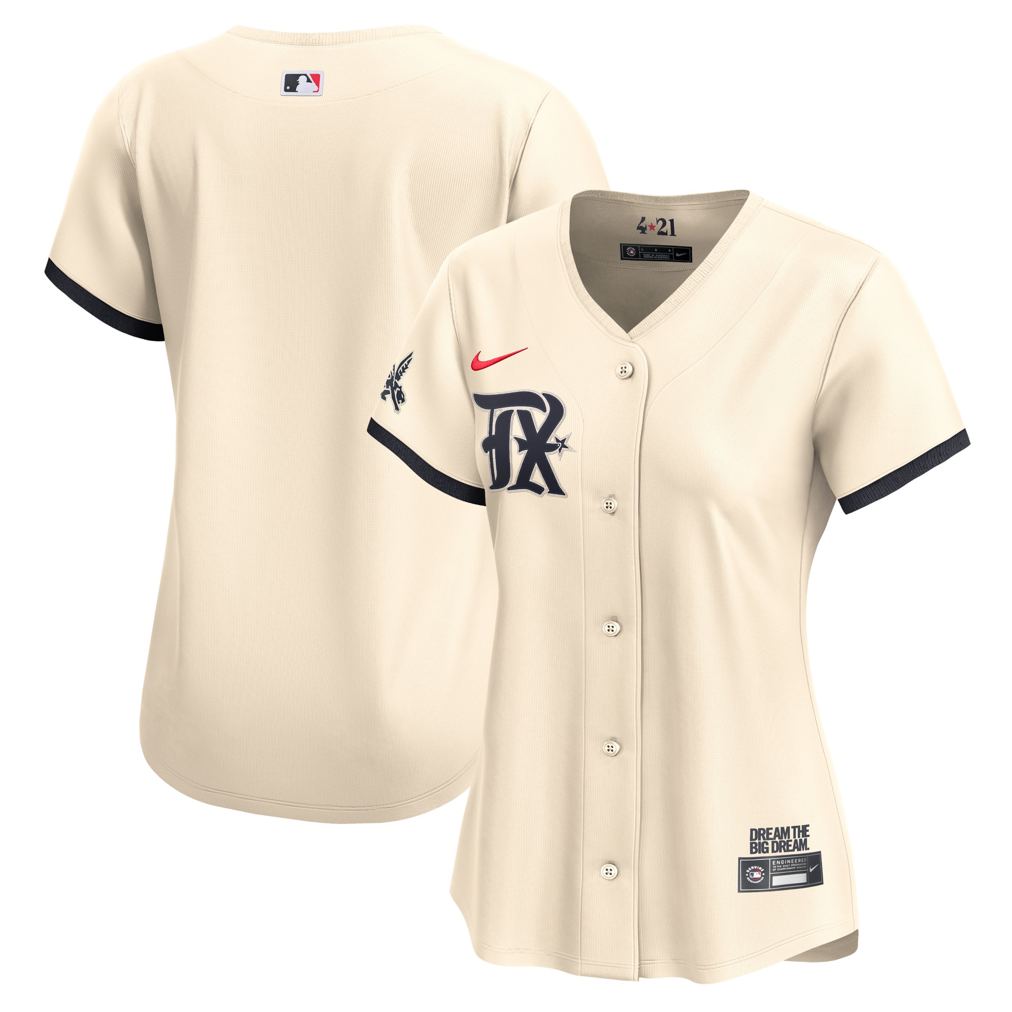 Texas Rangers Women's City Connect Limited Jersey – Cream