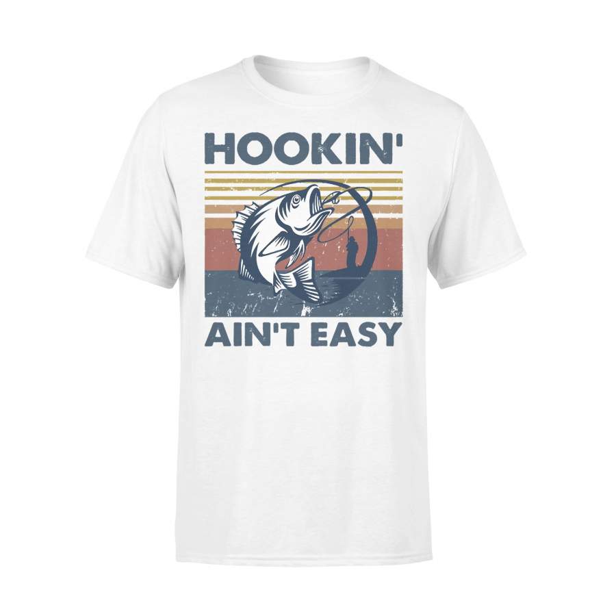 Fishing Hookin’ Ain’t Easy Vintage T T-shirt