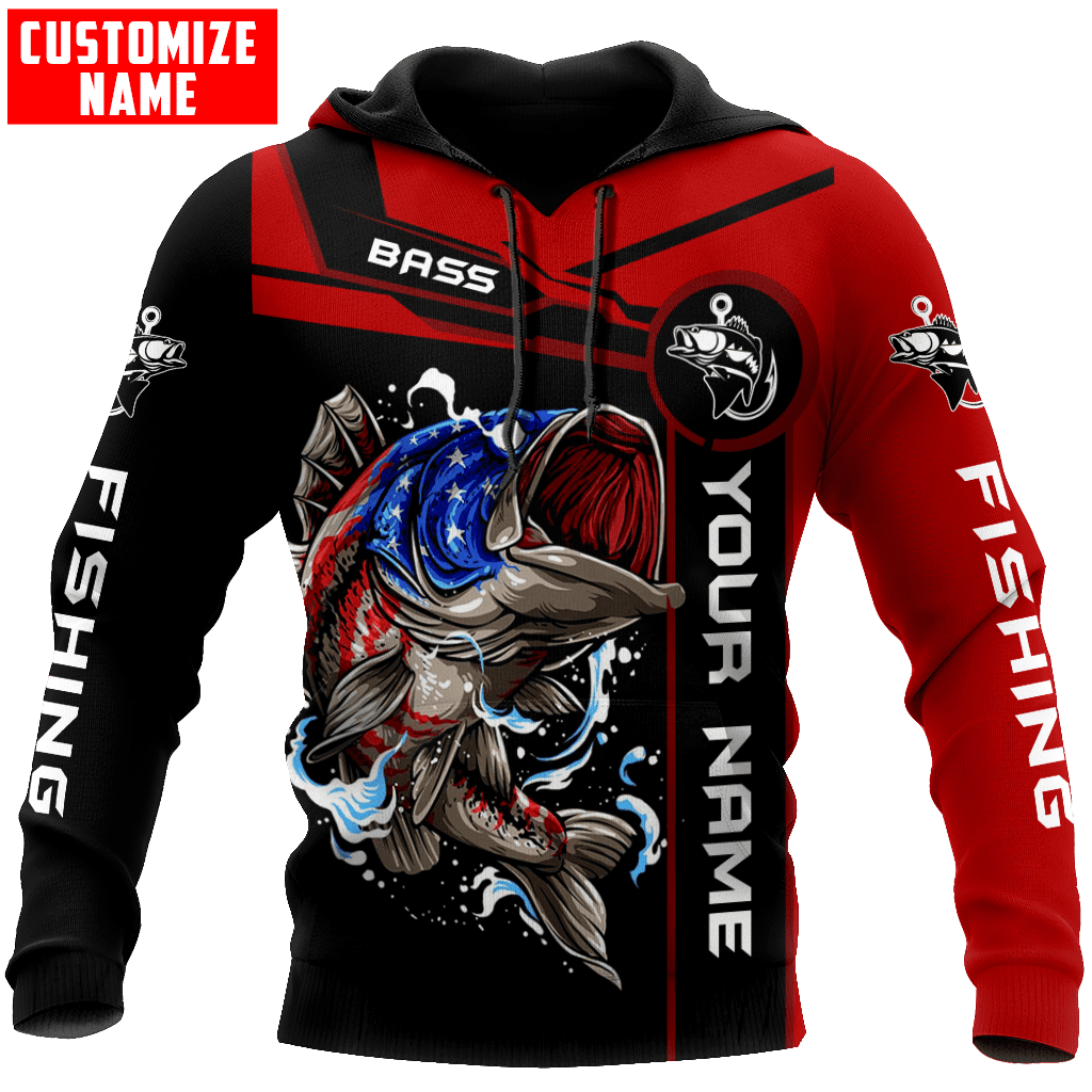 Us Bass Fishing Custom Name Fishing Shirts For Men And Women