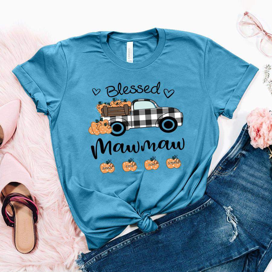 Personalized My Greatest Blessings Call Me Mawmaw Fall Shirt