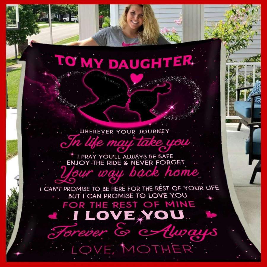 Mother Gift For Daughter Blanket Love You Forever