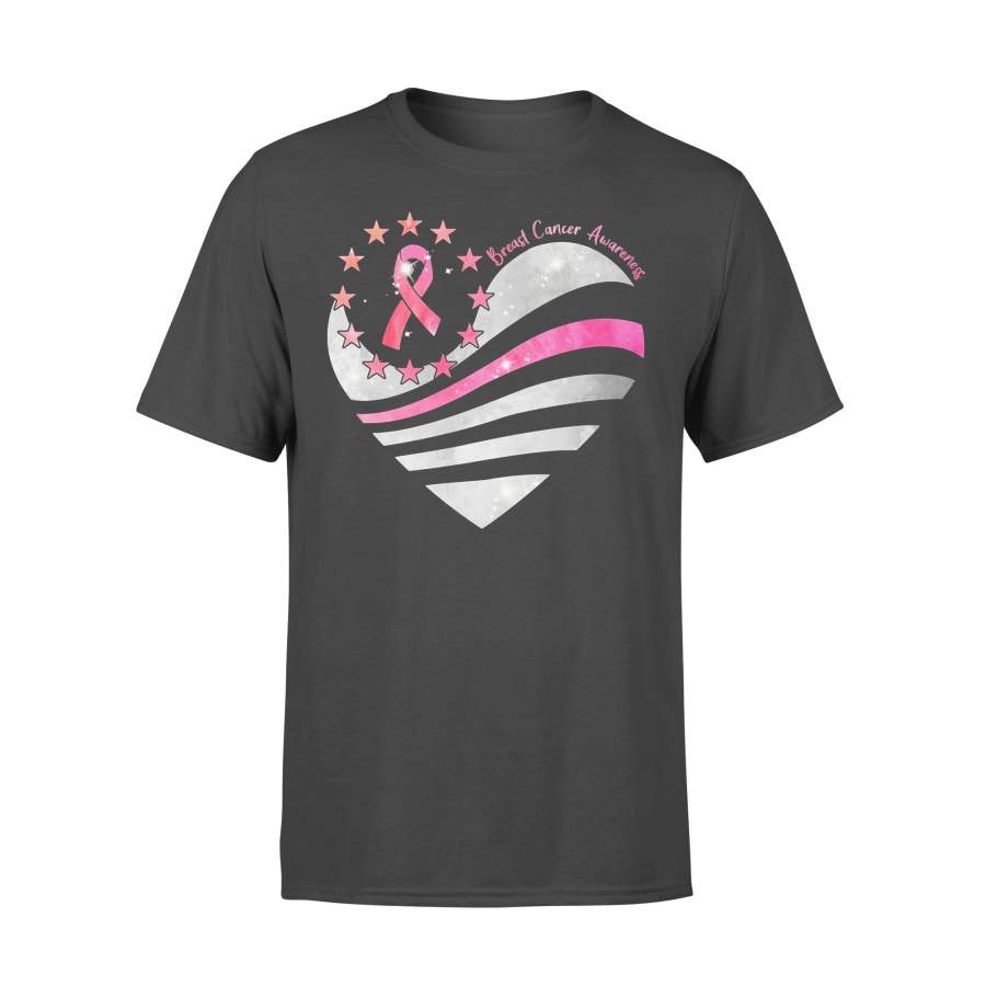 Breast Cancer Awareness Heart T-shirt
