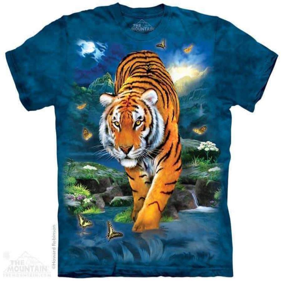 3D Tiger Adult T-Shirt