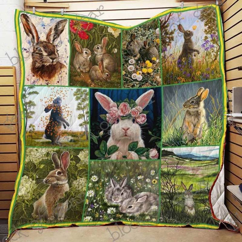 Cute Rabbit Blanket KC1507 Quilt