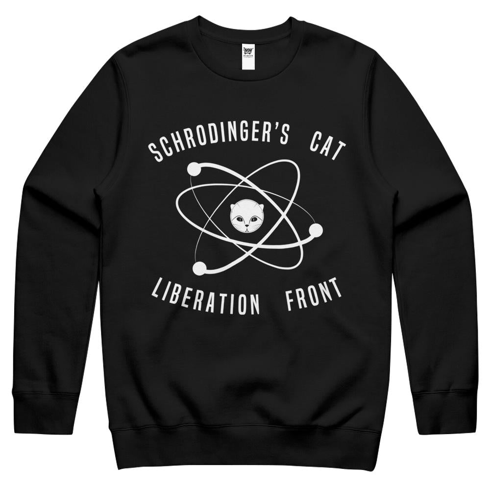 Schrodingers Cat Shirt, Atom Kitten Science Tee Apparel- Crewneck Sweatshirt