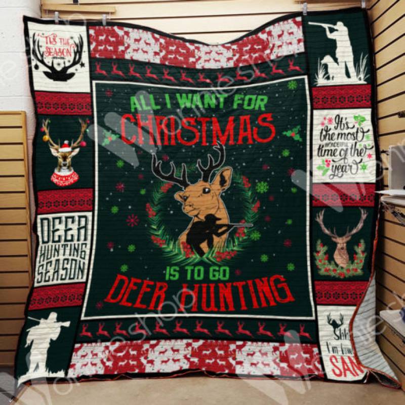 Hunting Christmas Blanket OCT0201 90O51