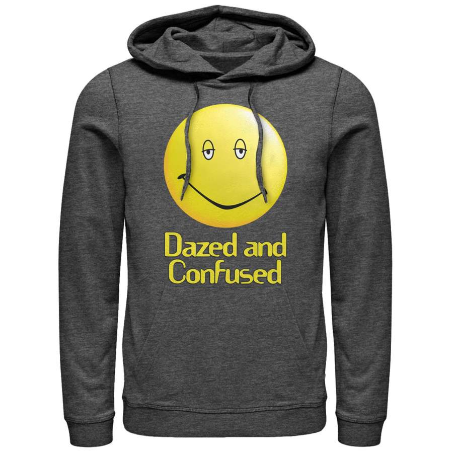 Dazed and Confused Men’s Big Smiley Logo  Lightweight Hoodie