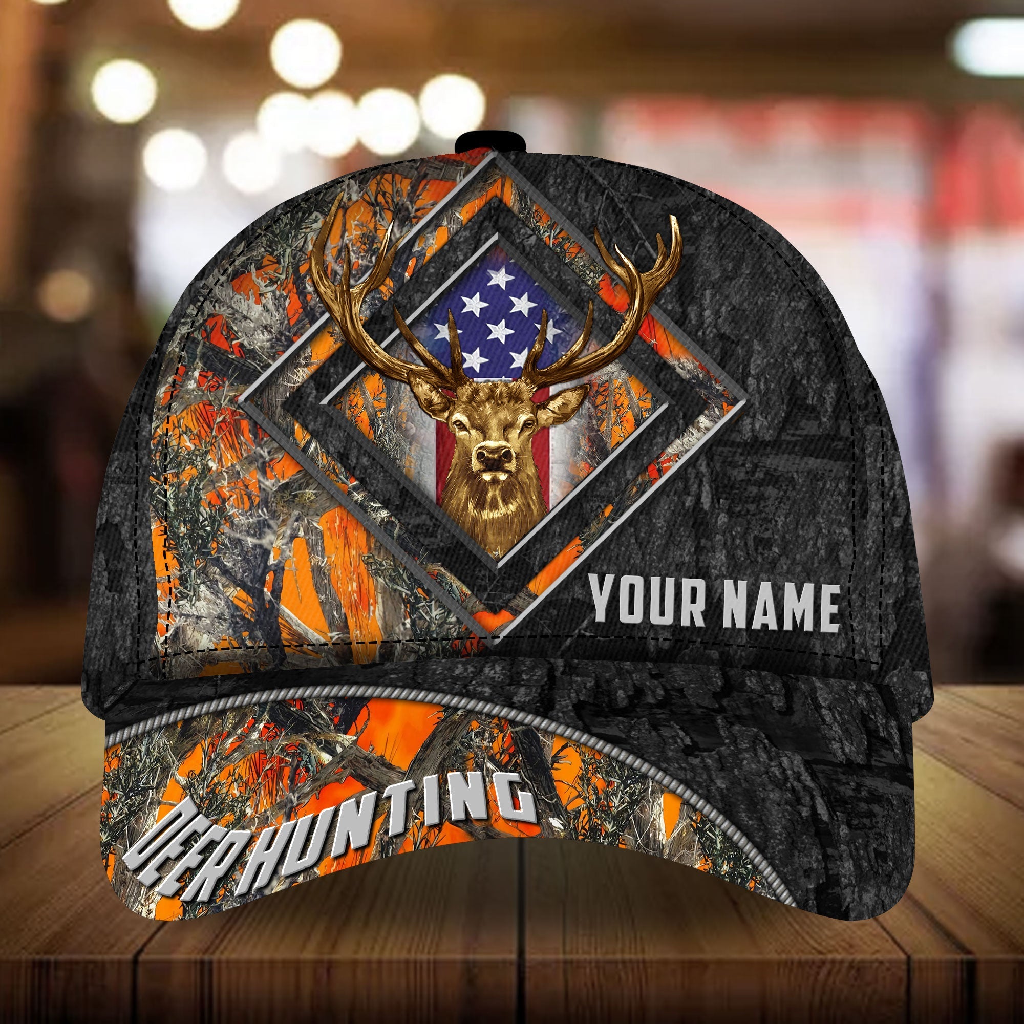 The Best Deer Hunting Classic Cap 3D Printed Multicolor Personalized |