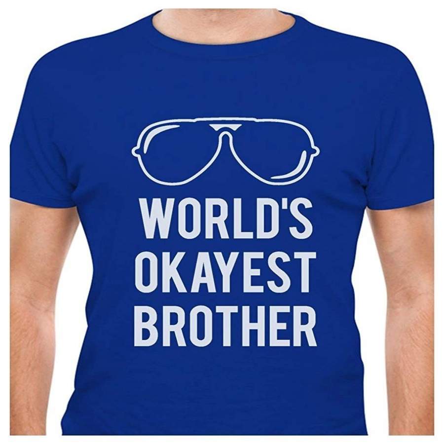 Teestars – World’S Okayest Brother – Gift For Brothers Funny Siblings T-Shirt