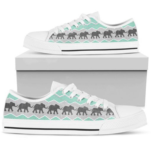 Grey Elephants Low Top Shoes