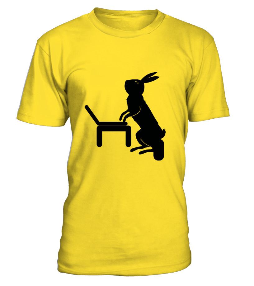 Social Media Rabbit T Shirts C-Vpa2Q