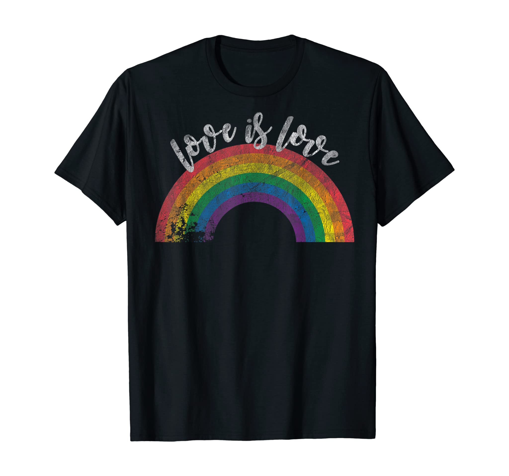 Love Is Love Shirt – Gay Pride Shirt Vintage Rainbow Lgbt T-Shirt