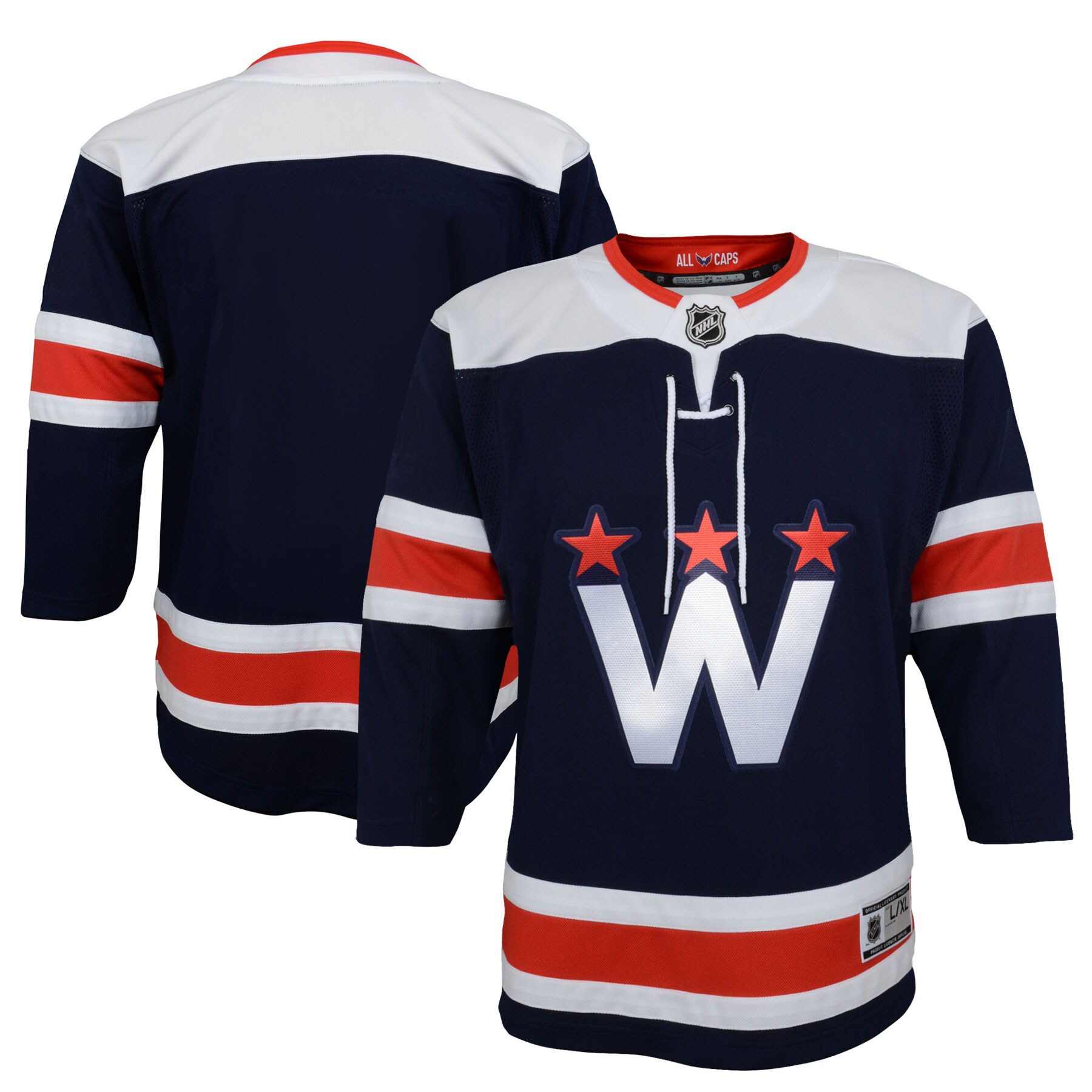 Youth Washington Capitals Navy 2020/21 Alternate Premier Jerseys