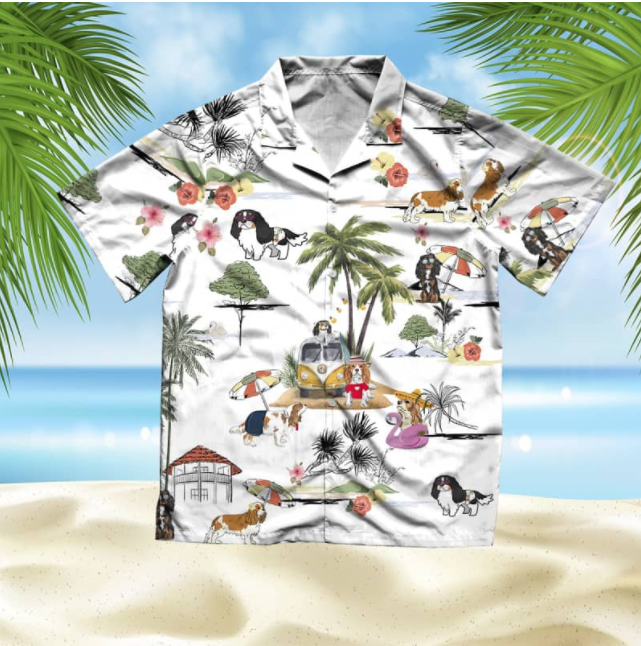 King Charles Beach All Over Printed Hawaiian Shirt Ha49636