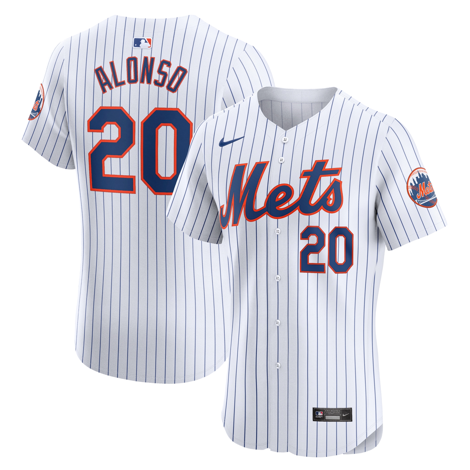 Pete Alonso New York Mets Home Elite Jersey – White