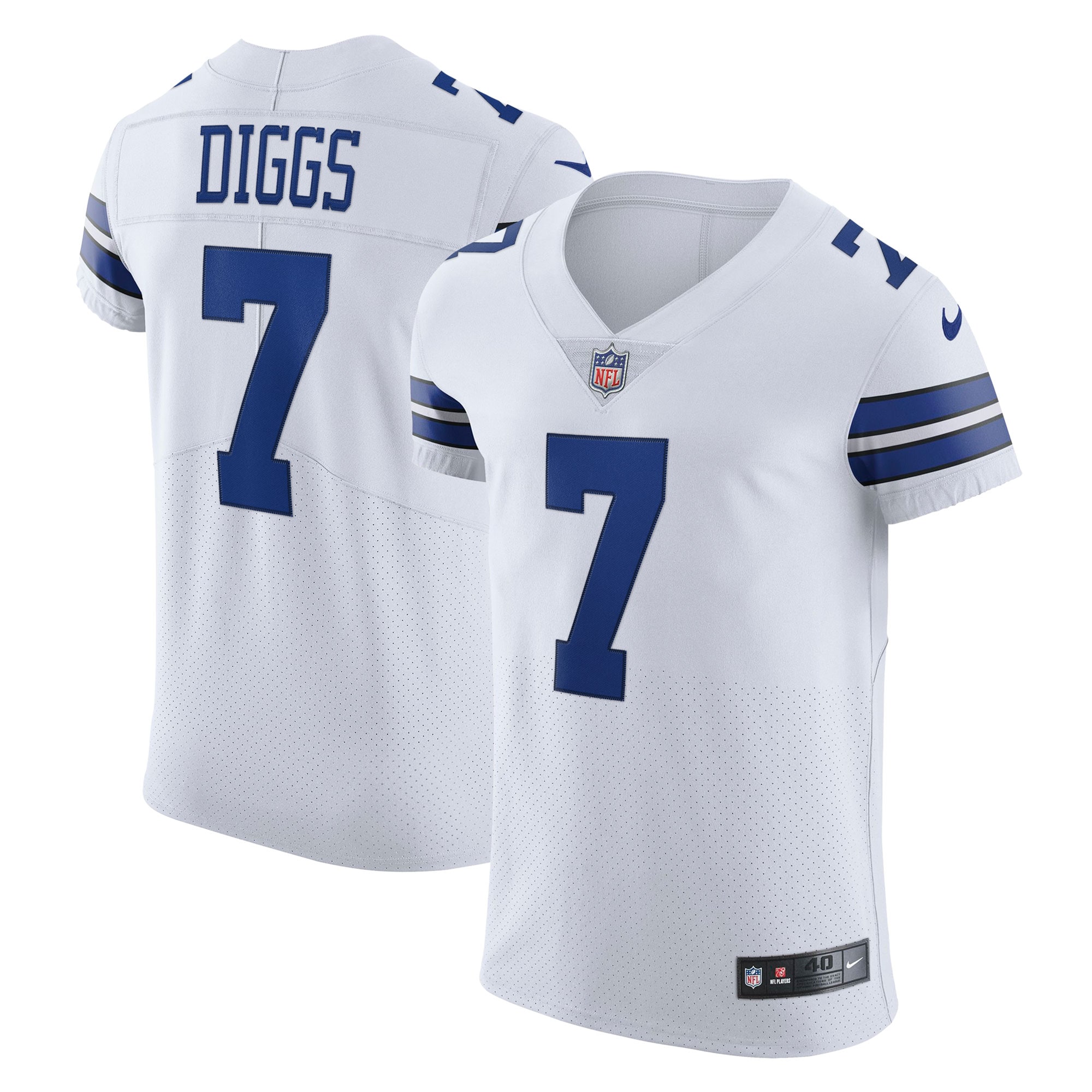 Men’s Dallas Cowboys Trevon Diggs White Vapor Elite Jersey