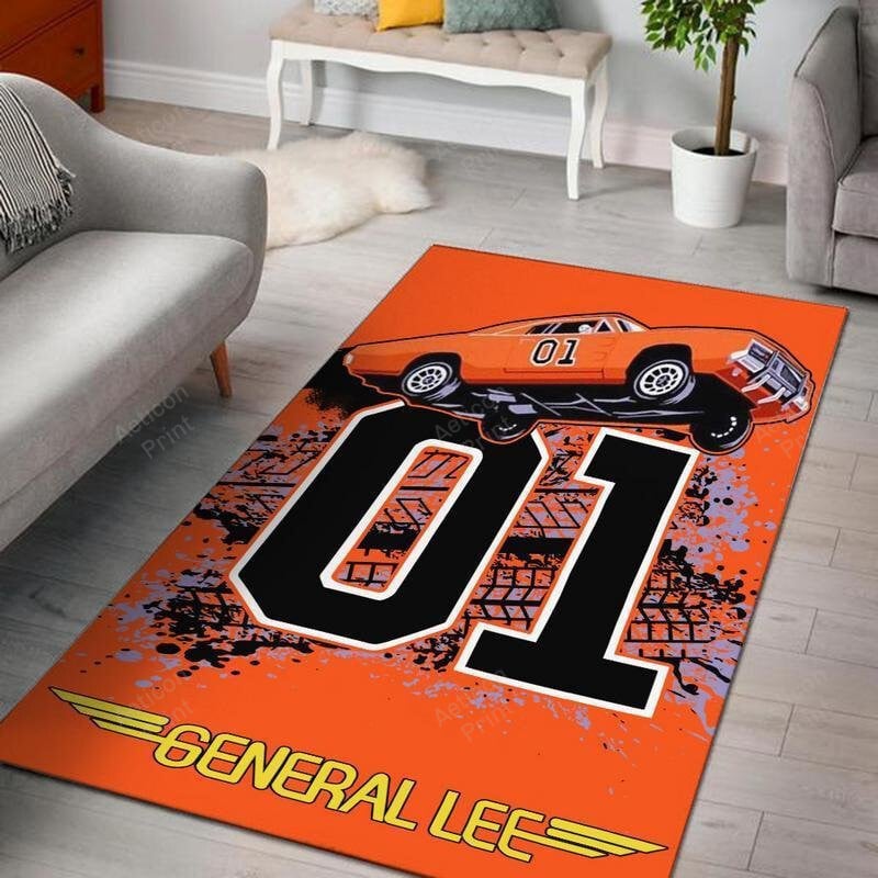 Doh Area Rug Carpet Vintage Home Decor Gift Idea General Lee The Dukes Of Hazzard Good Ole Boy Dodge Charger 3