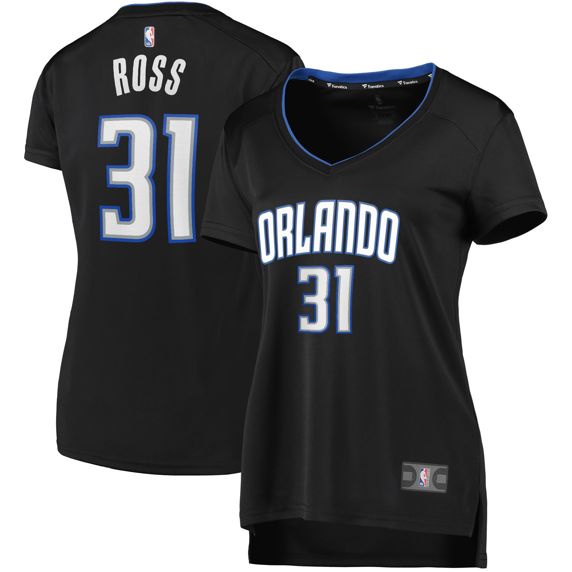 Terrence Ross Orlando Magic Fanatics Branded Womens Fast Break Road Player Jersey – Black NBA