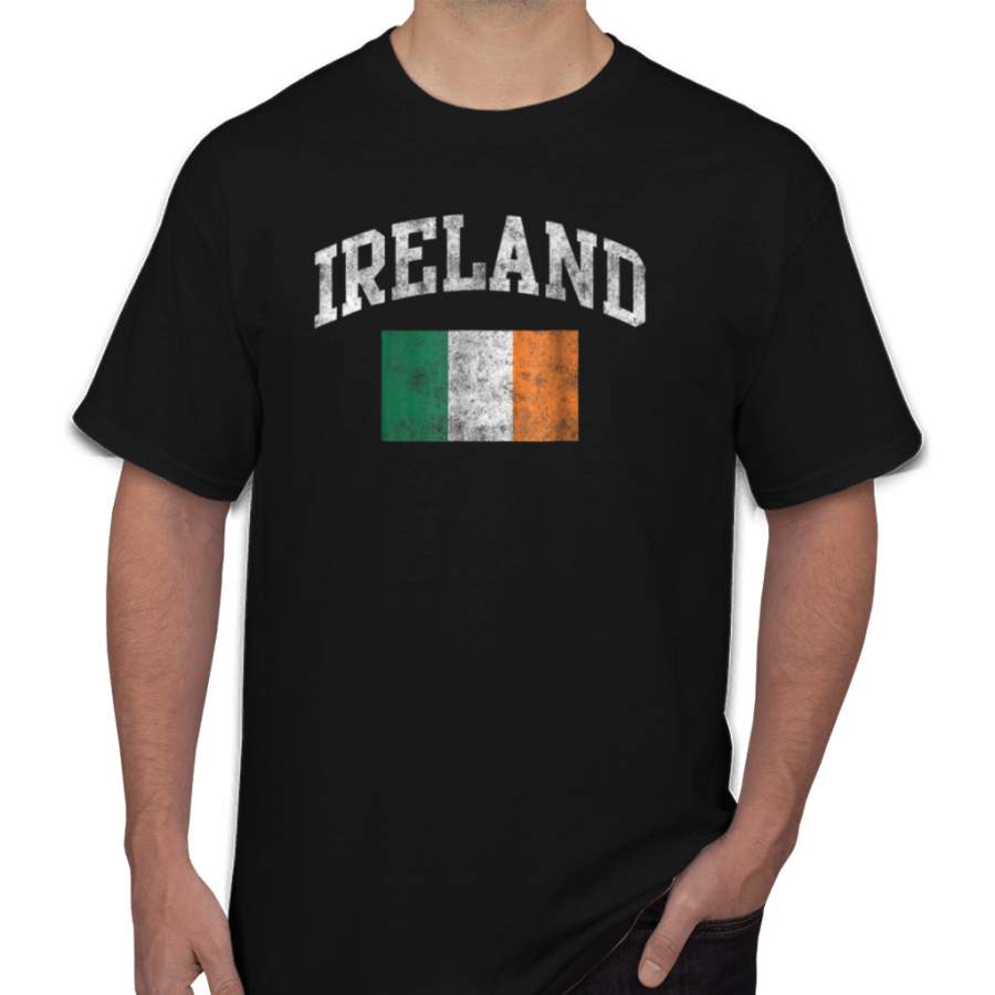 Vintage Ireland Irish Flag Green St Patricks Day T-shirt Men’s T-Shirts