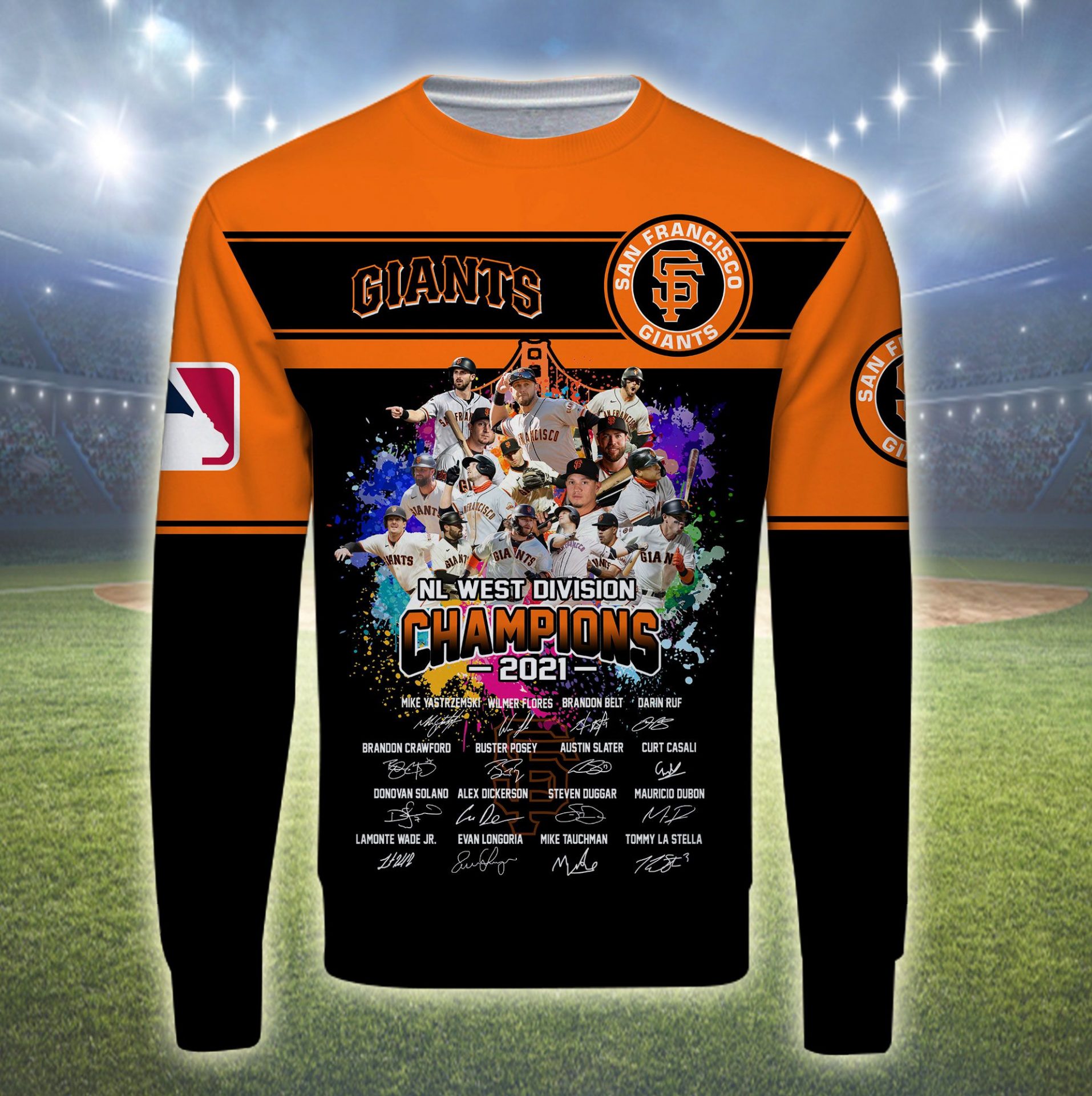 San Francisco Giants Champions 2021 Gift For Fan 3D Full Printing Sweatshirt