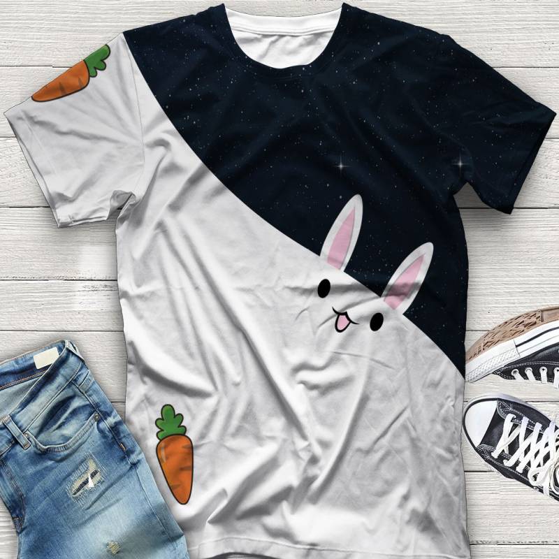 Cute Rabbit H25611 – Unisex Tshirt 3D