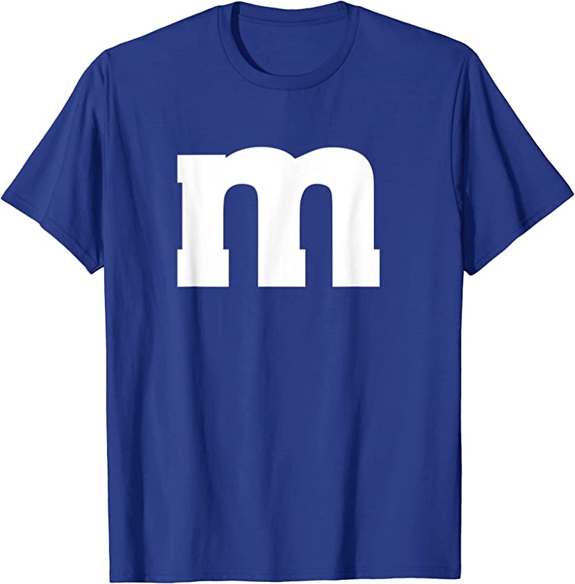 M Candy Chocolate Candy Halloween Team Costume Funny Party T-Shirt