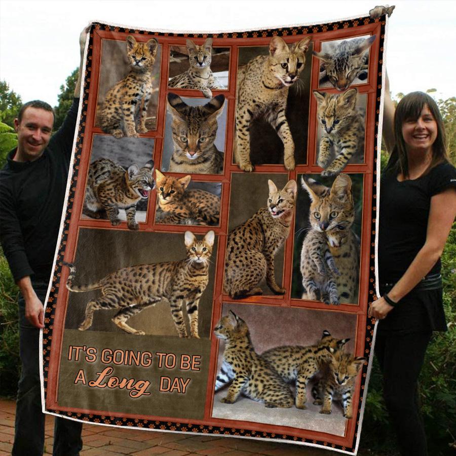 Savannah Cat Blanket Design Cat Print Blanket Cats Gifts