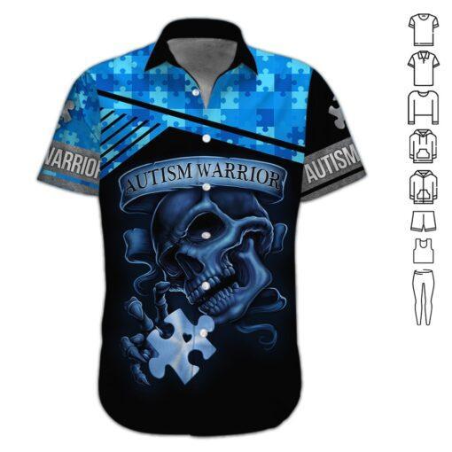 Autism Warrior Hawaiian Shirt | Unisex | Adult | Hw2917