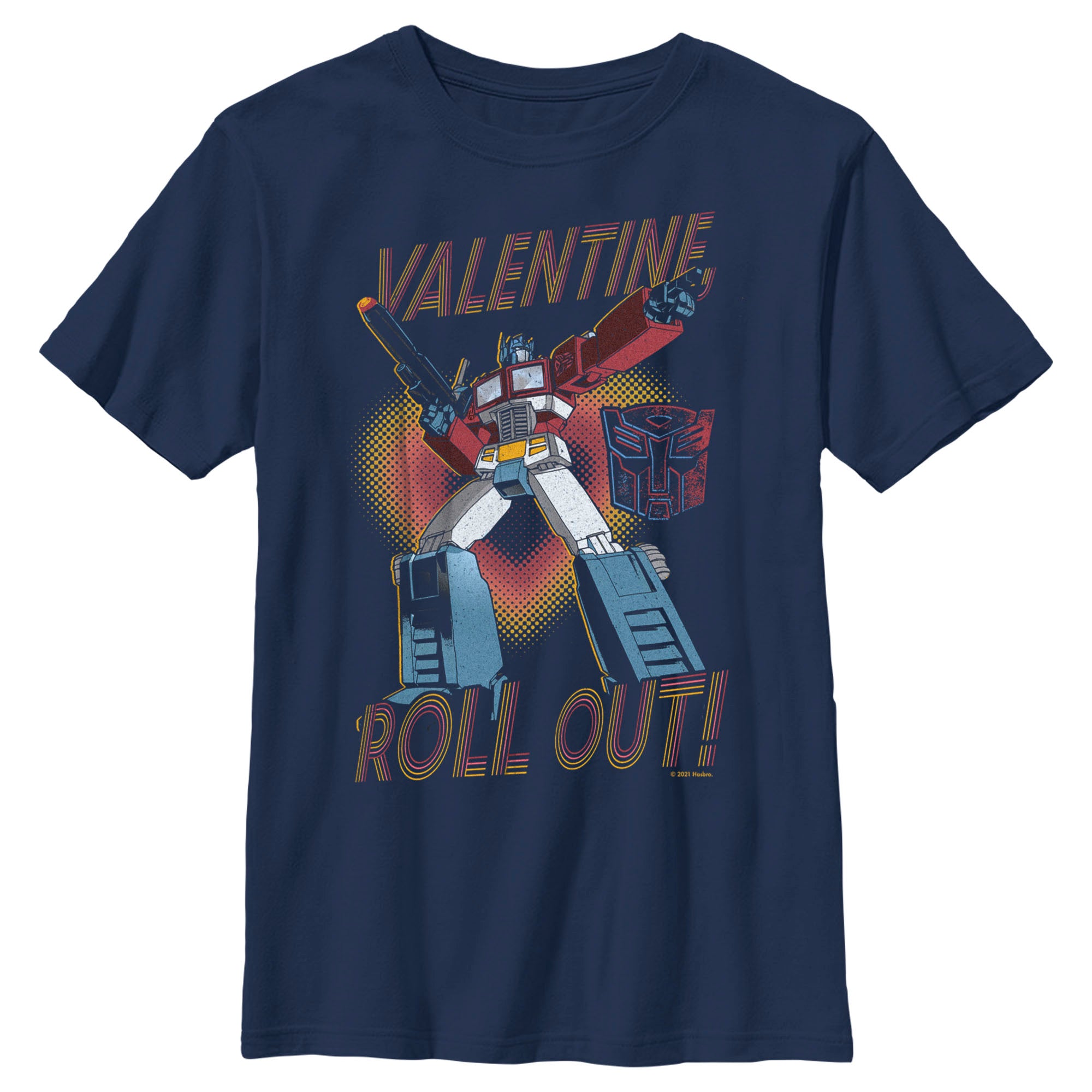 Boy’S Transformers Optimus Prime Valentine Roll Out! T-Shirt