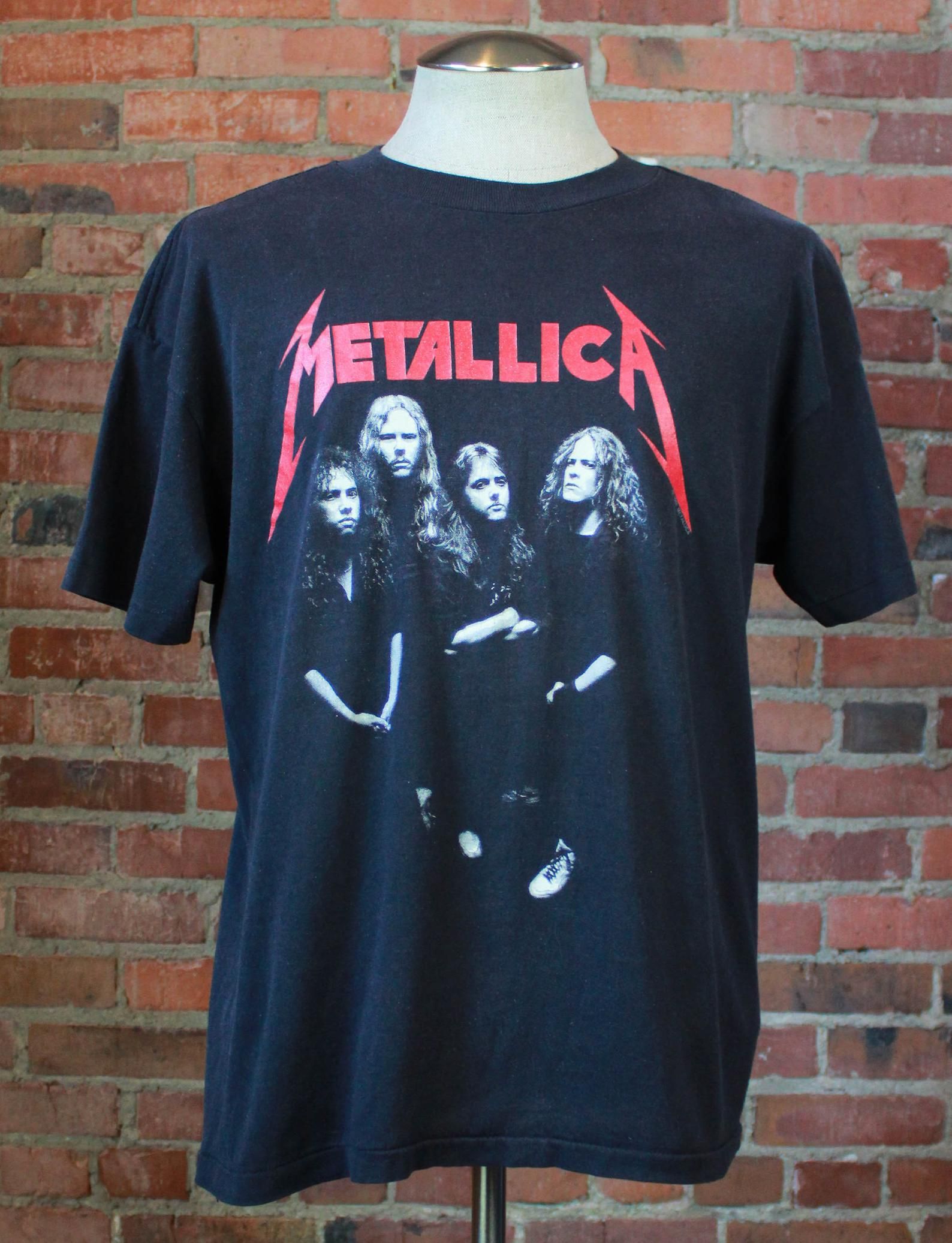 Vintage 1988 Metallica Concert T Shirt And Justice For All Portrait Black Unisex